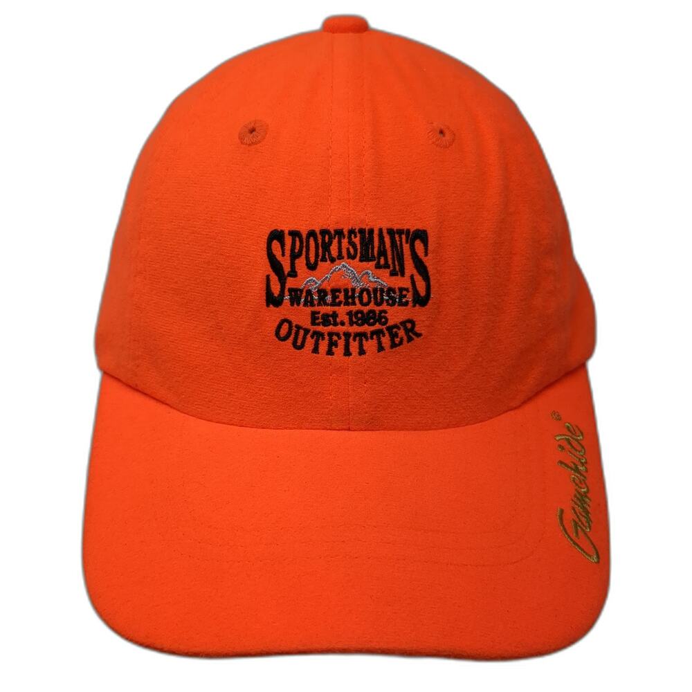 Gamehide Baseball Cap Orange One Size Sportsman's Warehouse Strapback Logo Hat